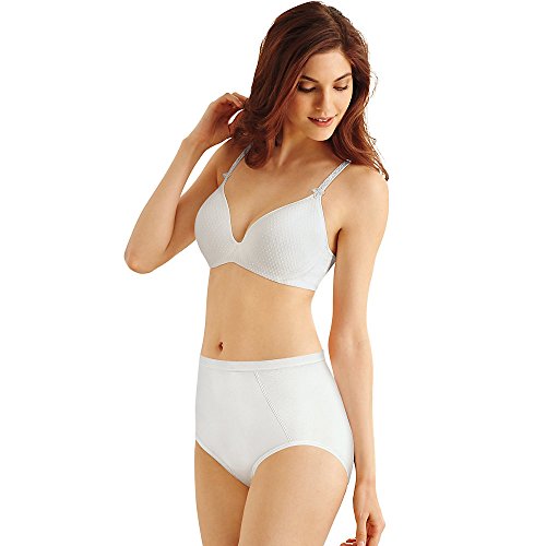 Bali womens Seamless Ultra Firm Control Fajas 2-pack Dfx245 shapewear briefs, White Garment/White Garment, Medium US