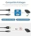 Jsvecip Radar Detector Cable, Type C to RJ11 Plug Cable,for Escort Radenso XP Uniden Beltronics Cobr Whistler Radar Detector,Replacement Power Cable for Radar Detectors