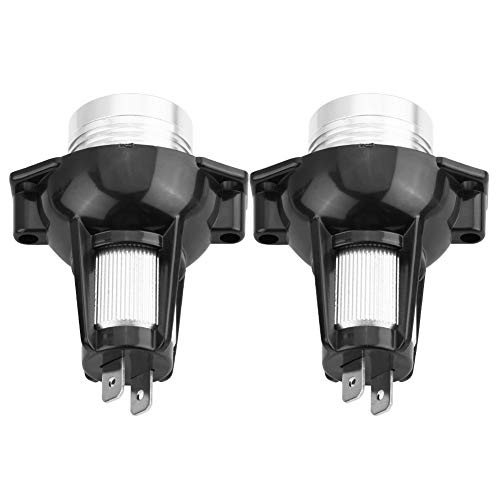 KIMISS 12W LED Angel Eyes Kit de Conversion 6000K Blanc Voiture LED Ampoules Halo Anneau Marqueur Lumière pour Lampes De Voiture E90 E91 05-08 pcs 2 pcs Piezas
