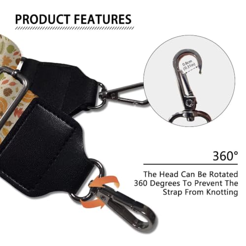 Image of Adjustable Purse Strap Replacement, Wide Shoulder Canvas Bag Strap, Crossbody Handbag Strap