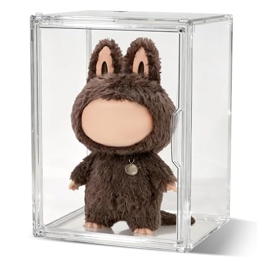 XL Display Case Compatible with Labubu POP MART, Acrylic Clear Display Box Shelf for POP MART Labubu Doll, 1pack