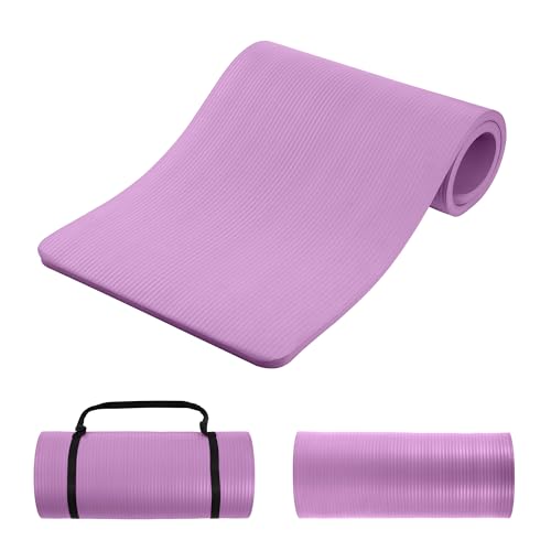 BalanceFrom 1-Inch Premium Yoga Mat,High-Density NBR Foam,Thick 1 Inch Yoga Mat for Superior...