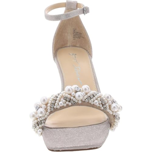 Betsey Johnson Womens Milo Glitter Rhinestone Ankle Strap2