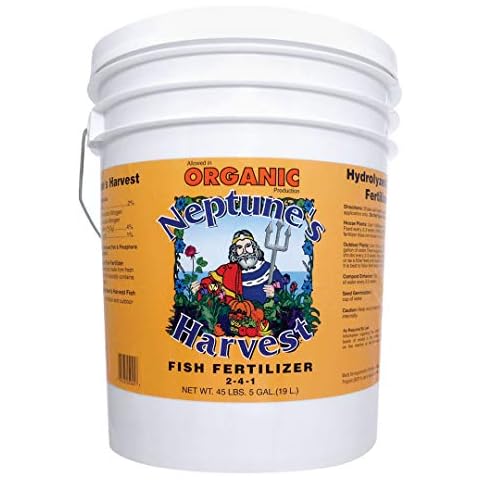 Neptune's Harvest Fish Fertilizer 2-4-1 (5 Gallon Pail) Cover