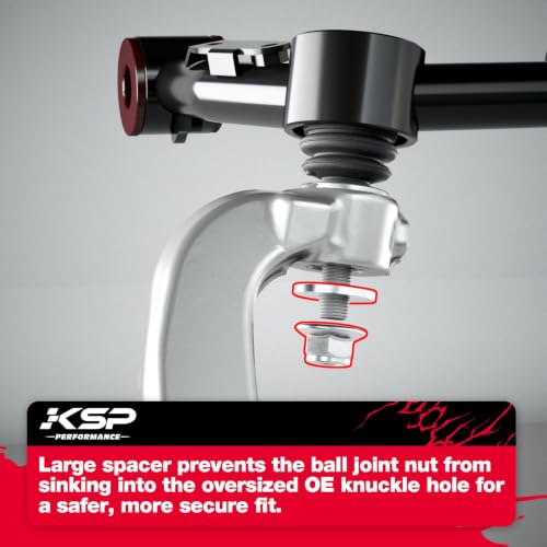Image of KSP 2024+ Tacoma Upper Control Arms fit Truck with 2-4inch Front lift, Aftermarket Steel Suspenison Control Arm Compatible With Toyota New Model Pickup, 1 Pair Tubular UCA Replacement Factory Arms