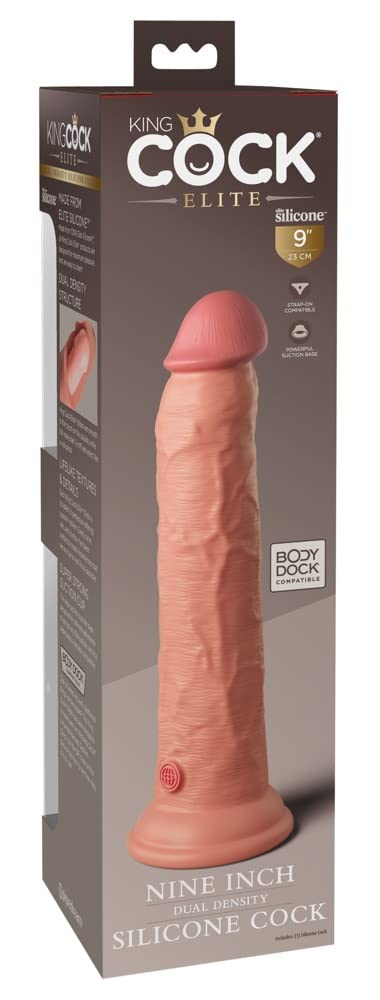 King Cock 9" Silicone Dual Density Cock Light 9 Pollici