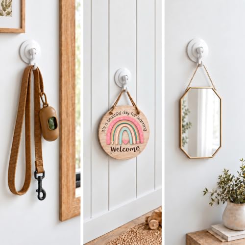 6-Count Keno 360° Swivel Adhesive Ceiling Hooks (White) $7.97 ($1.32 each) - image 7