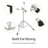 Donner Large Snare Drum Stand Adjustable, Double Braced Extended, with Drum Stick Holder Fit 10''-14'' Dia Drums, Height Range 66-101 CM #2