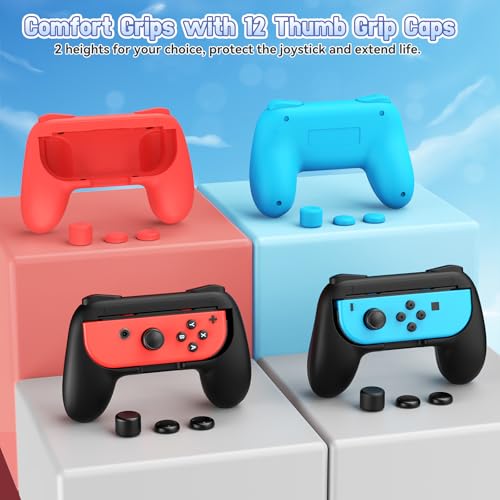 Image of FASTSNAIL Switch Controller Grips for Nintendo Switch for JoyCons - 4 Packs