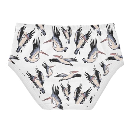 Girls' Underwear Beautiful Pelicans Cotton Stretch Comfort Toddler Panties2