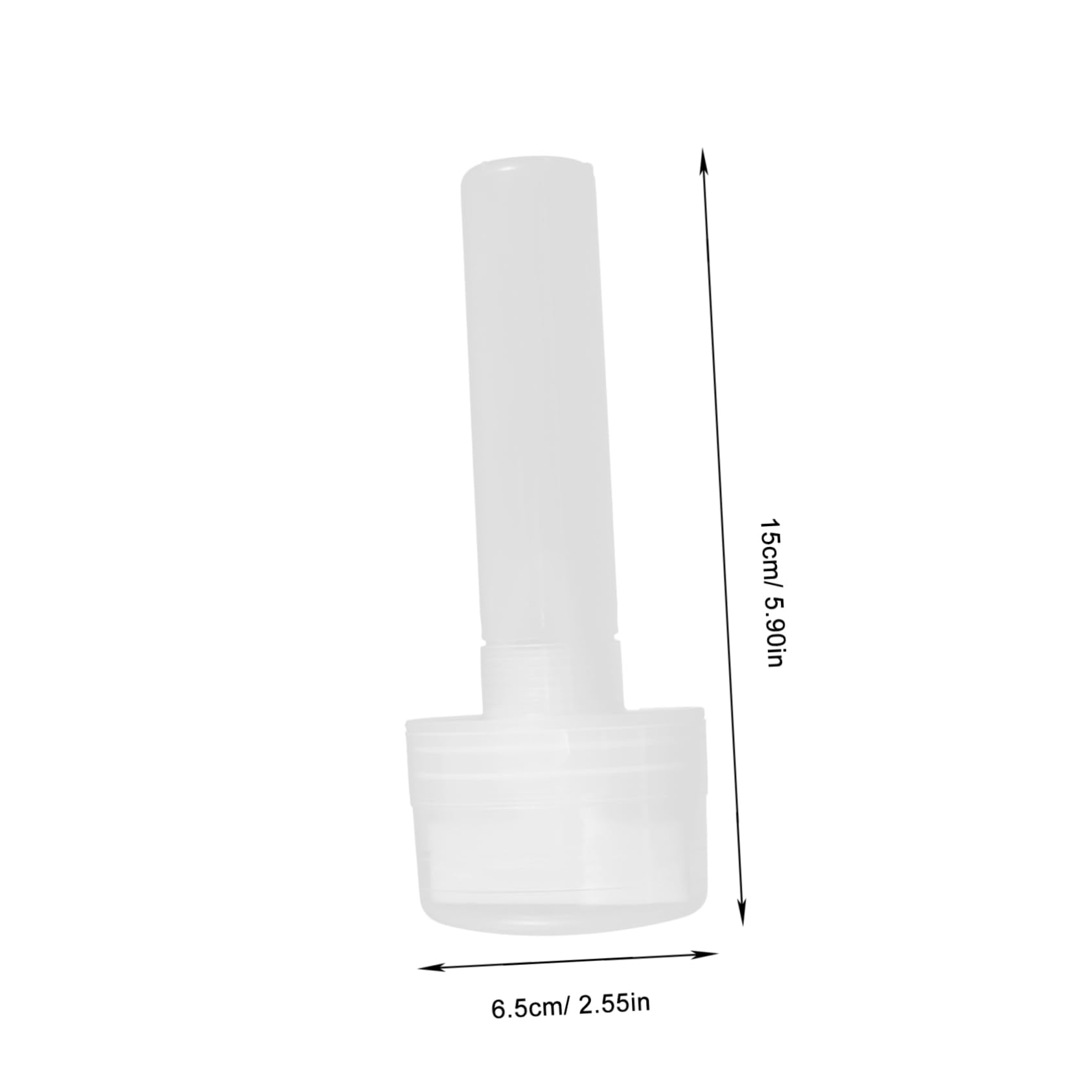 DOITOOL 4 Stück Leeres Stifthalterzubehör Double-end-dicker Marker-stift Textmarker Farbstift Nachfüllbar Graffiti-farbstifte Leere Farbtuben Befüllbarer Farbstift Plastik Weiß