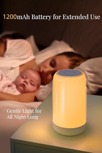 Lámpara de noche recargable portátil con luz LED RGB miniatura 7