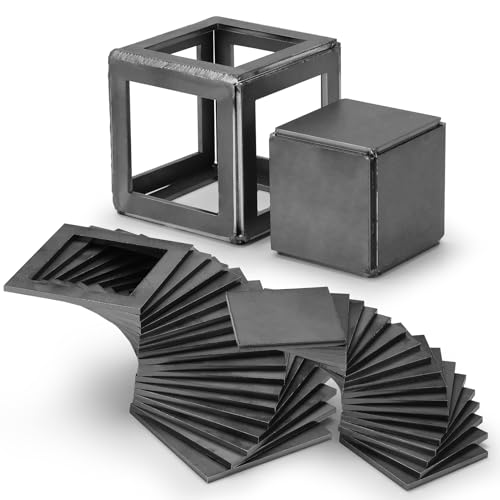 Toomprover Welding Practice Kit – 36 PCS 3.6” & 2.6” High-Quality Welding Coupons, 9 Gauge Steel Plates for TIG, MIG, Stick Welding, Perfect for Skill Improvement