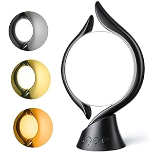 KICLBD Daglichtlamp, lichttherapielamp 10.000 Lux daglicht met 3 lichtkleuren, 4 timers, 5 instelbare lichtintensiteiten en geheugenfunctie, uv-vrije zonnelamp