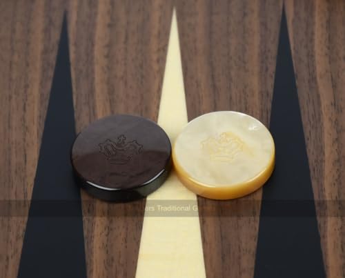 Set Backgammon Treviso Iridiscente 19 pulg en Nogal miniatura 6