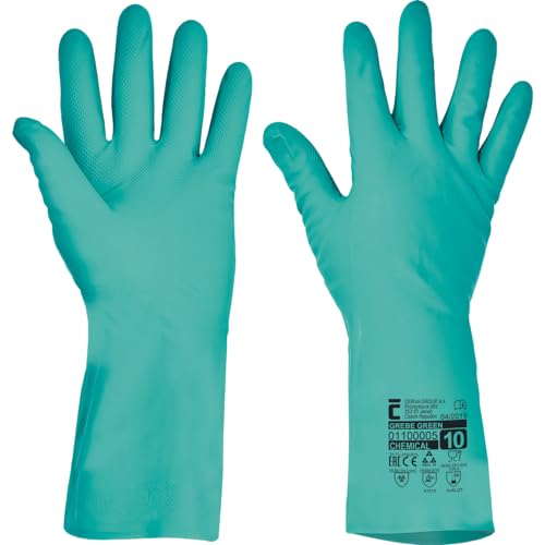 CERVA GREBE guantes nitrilo verde 33cm (11)