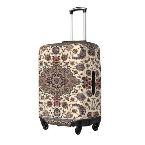 Oriental Floral Persian Luggage Cover, Protective Washable Suitcase Cover - Travel High Elastic Fibers Suitcase Protector Fits Medium2