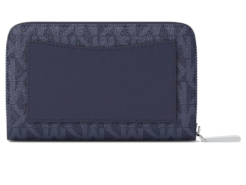Image of Michael Kors, Womens, Jet Set Small Zip Around Card Case, Dress Blues, Small