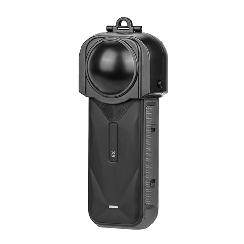 Copriobiettivo per Insta360 X5 protezione per obiettivo resistente alla polvere e ai graffi protettivo accessori della action camera per Insta 360 X5 nero