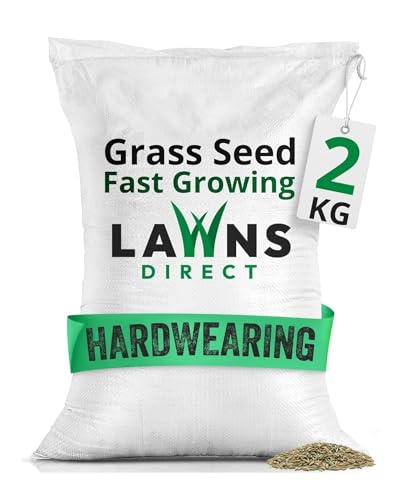 Lawns Direct™ ProGrass™ 2kg Premium Quality Professional Hardwearing Landscaping Grass Seed for Healthy, Resilient Swards in Domestic Gardens, Parks & Play Areas Covering 57-100m²