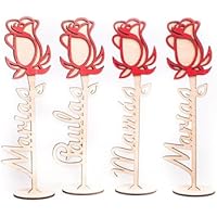 Olesea Rosa de Madera Personalizada Día de la Madre, Día del