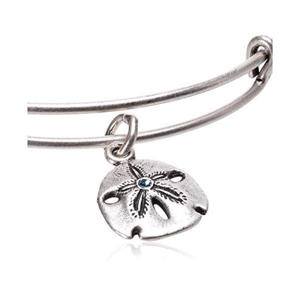 Alex and Ani Sand Dollar III Rafaelian Silver Bangle Bracelet