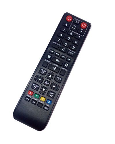 Replaced Remote Control Compatible for Samsung BD-FM51 BD-H5100/ZA BD-J5100E BD-J5900E BD-HM59CZA BD DVD Blu-Ray Disc Player