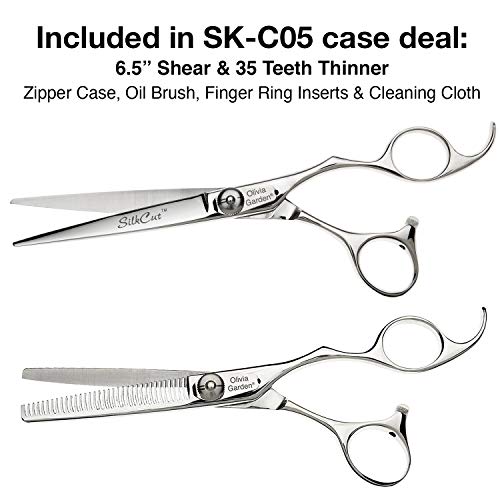 Olivia Garden SilkCut Shear Case deal (6.5\" contains: SK-650, SK-T635) - Thumbnail 2