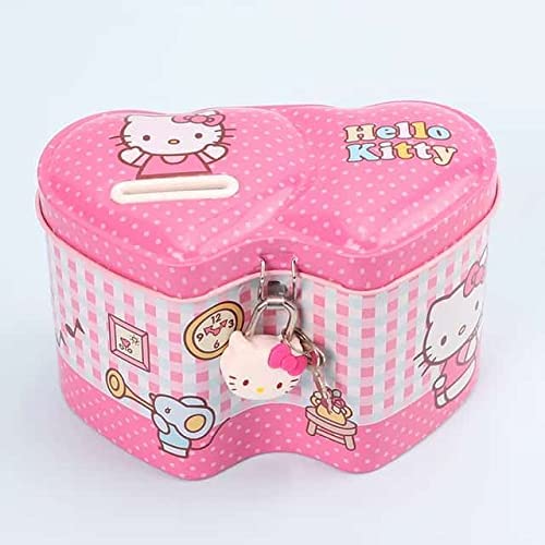 SK TOY ZONE Hello Kitty Piggy Bank Coin Box Money Box For Kids With Safety Lock, Free, Modern, Pink, White (B09MM78QFK) Amazon Price History, Amazon Price Tracker