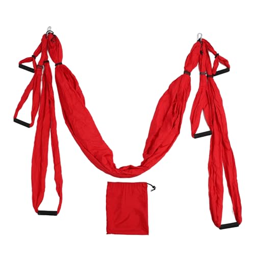 Aerial Yoga Swing Set, Yoga Inversion Verktyg, Justerbar Yoga Hammock Kit Set, Mjuk Aerial Yoga Hängmatta med Förvaringsväska, Förbättra...