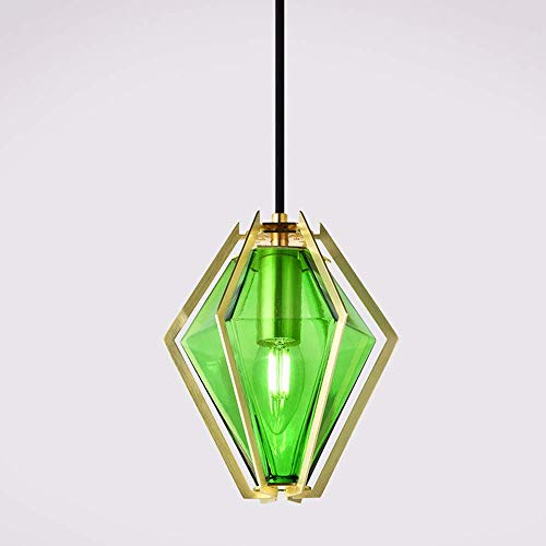 Suspension luminaire diamant en verre pour plafond de restaurant moderne et salon