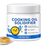 Speiseöl Verfestiger zur Entsorgung | 30 ml Küchenreinigungspulver | Küchenfett Verfestiger Pulver | für Fritteuse, Ofen, Grill, Herd, Arbeitsplatte, gewerblich, und Restaurant