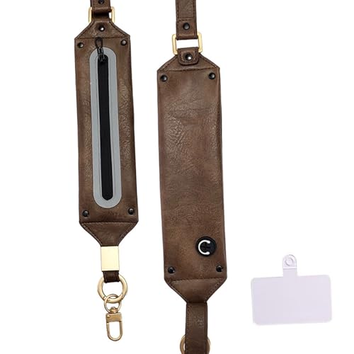 Pochettes de téléphone en cuir réglables avec bandoulière chic pour vos sorties