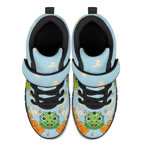 Cartoon Animals Kids Running Shoes Boys Girls Athletic Sneakers Unisex Lightweight Tennis Shoes Breathable Fitness Sneakers for Little Kid SizeUS11-153