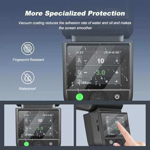 Protector de pantalla para Godox V480 accesorio de protección LCD pack de 3 láminas 4