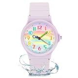 GUUMUXIN Orologio Analogico Bambini,30m Impermeabile,4-12 Anni