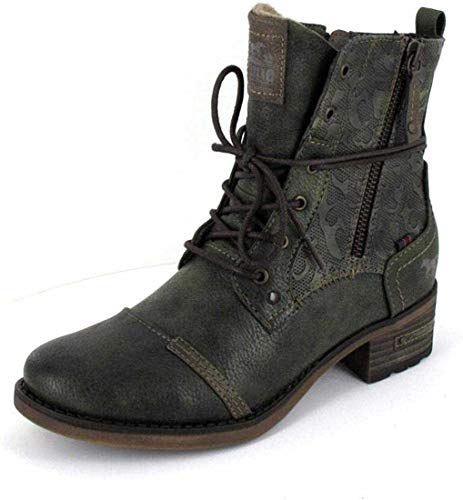 MUSTANG Damen 1229-508 Stiefelette, 7 grün, 41 EU