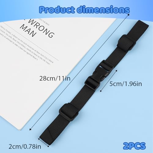 2 Stück Brustgurt Rucksack Kinder, Verstellbarer Brustgurt Rucksack, Rucksackriemen Nylon Mit Schnellverschluss, Rutschfester Gurtband Für Schultasche, für Joggen Wandern Außerhalb (Schwarz)