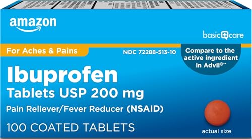 Amazon Basic Care Ibuprofen Tablets 200 mg...