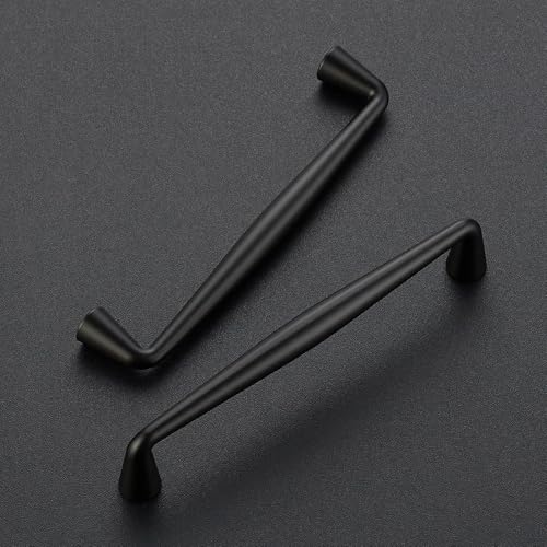 Image of Ravinte 30 Pack 5 Inch Matte Black Kitchen Cabinet Handles Solid Zinc Alloy Cabinet Pulls Cupboard Hardware Drawer Handles