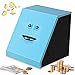 Face Bank, Piggy Bank Coin Eater Funny Bank, sunsbell Money Eating Coin Bank Piggy Bank Boalord, Battery Powered Money Saving Box, Wacky Coin Jar No Face Coin Bank - Blue