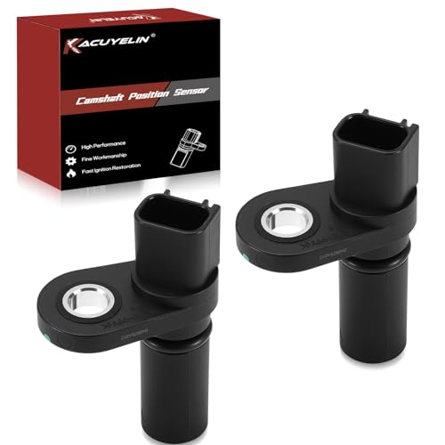 Engine Cam Camshaft Position Sensor Set of 2 Compatible with Ford F150 E150 Explorer Mustang Expedition Excursion F250 E250 Taurus Tempo 1991-2019 4.6L 5.4L Replace# 1W7Z6B288AB PC643 907722