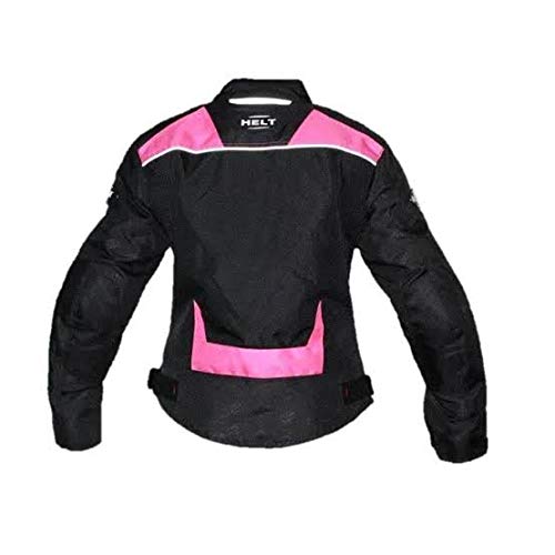 Jaqueta Motociclista Helt Feminina Driver Preta/Rosa Tam M