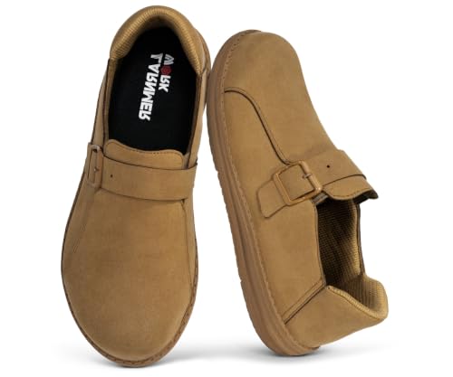 Image of LARNMERN Slip On Steel Toe Shoes Men Loafers Work Safety Tennis Sneakers