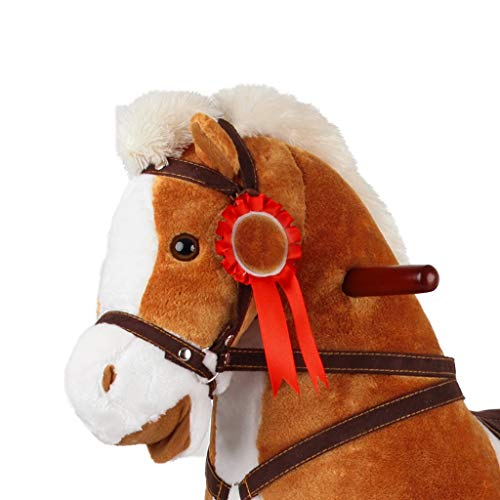 Schaukelpferd QIQIDEDIAN Baby-Schaukelstuhlpferdplastikmusik-Schaukelpferdgroßes verdickendes Kinderspielwaren 1-2 Jahre… – Bild 3