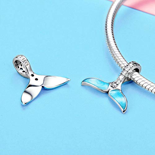 Mermaid 925 Sterling Silver Fish, Dolphin, Whale, Ocean, Shark Charm for Pandora Bracelet4