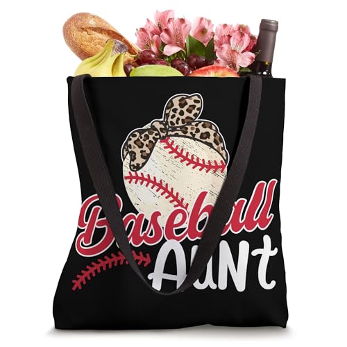 Bolso tipo tote para tía de jugador de béisbol, 'Baseball Aunt' miniatura 4