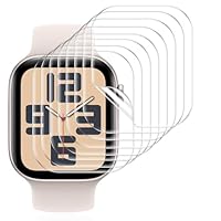 Pnakqil 8 Stück für Apple Watch Series SE3/SE2/SE/6/5/4 40mm Schutzfolie,Panzer Schutz Glas für Apple Watch 40mm Displayschutz Flexible TPU,Weich HD Anti-Staub Folie Displayfolie Einfache Installation