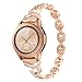 Produktbild Damen Diamantarmband Für Huaw Watch 3/Pro GT 2 46mm 42mm 48mm Bandarmband Für Samsung Galaxy Watch3 45mm/41mm/Active 2 Gürtel 10688 (Band Color : Rose gold, Band Width : Galaxy Watch3 41)