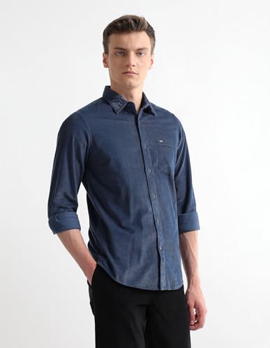 Image of Arrow Sport Men's Chelsea Slim Fit Corduroy Shirt